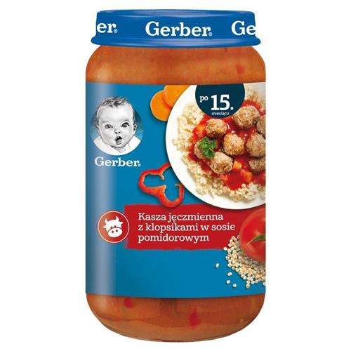 Gerber Danie Kasza Jęczmienna z Klopsikami w Sosie Pomidorowym dla