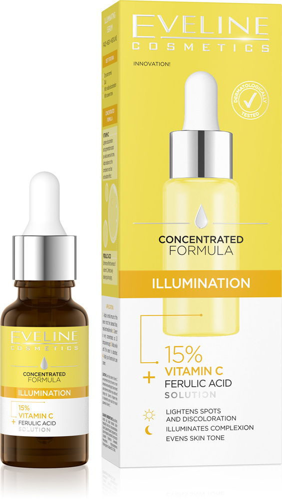 Eveline Concentrated Formula Illuminating Serum with Vitamin C for Face ...