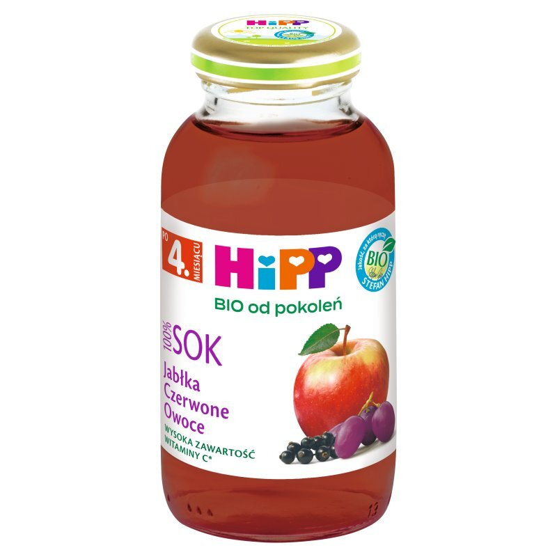 Hipp Bio Juice Apple Red Fruit for Babies after 4 Months 200ml