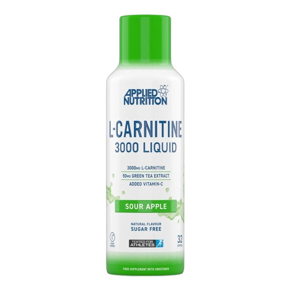 L-Carnitine Liquid 3000, Sour Apple - 480 ml.
