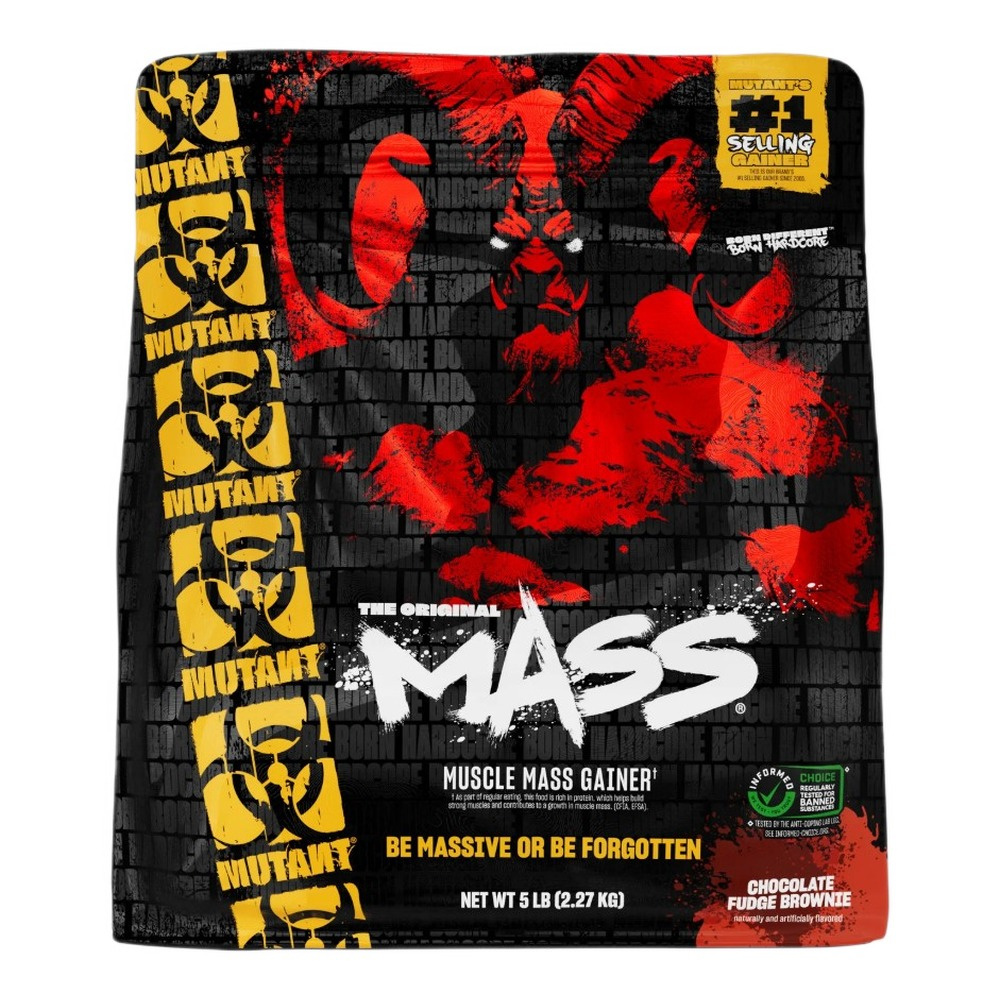 Mutant Mutant Mass High Calorie Gainer for Muscle Mass Chocolate Fudge Brownie 2270g