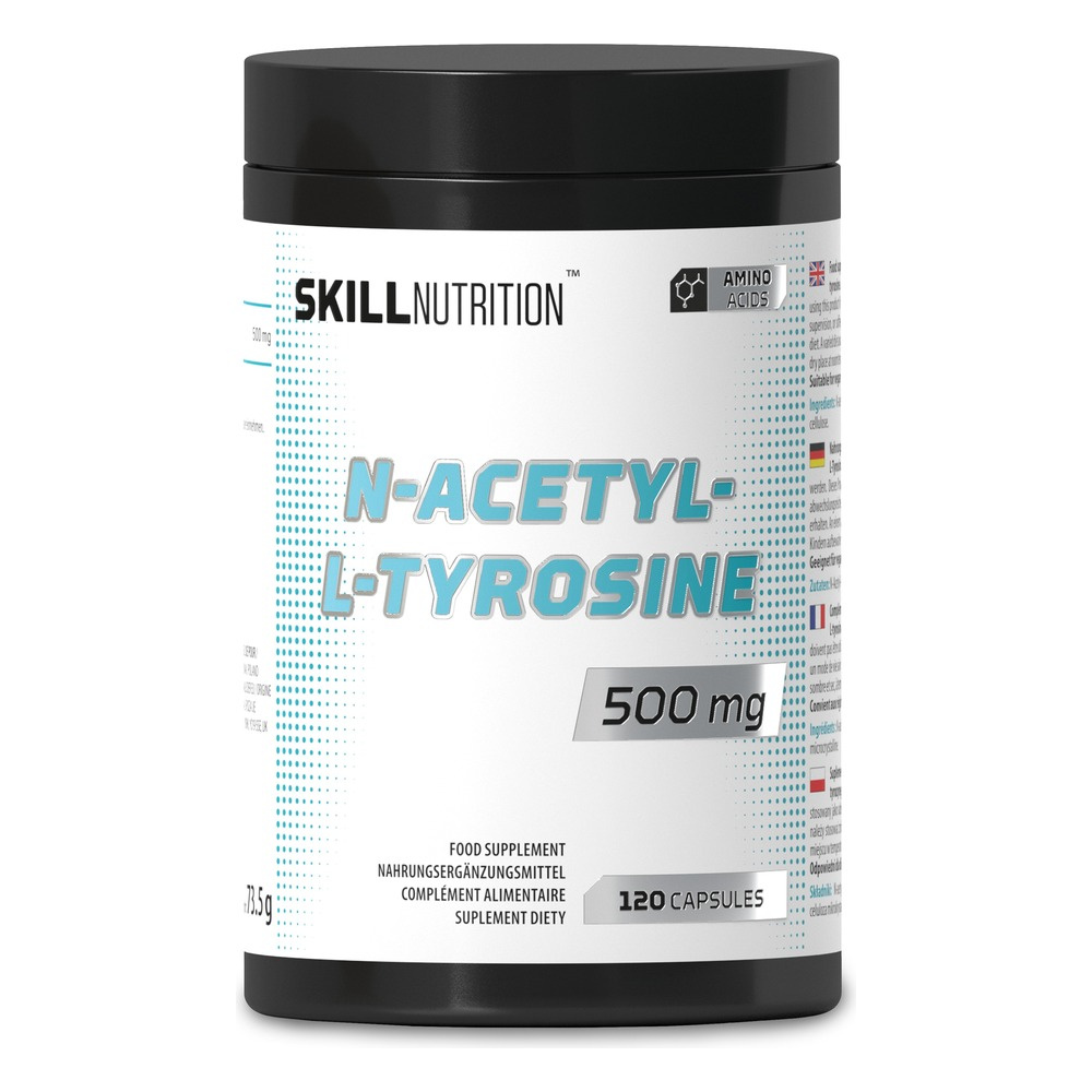 Skill Nutrition N-Acetyl-L-Tyrosine 500mg 120 Vegan Capsules