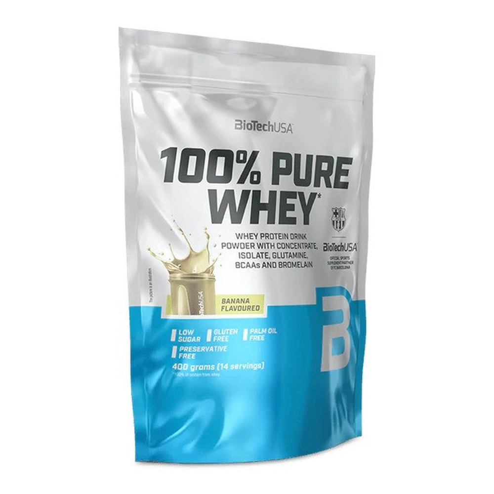 BioTechUSA 100% Pure Whey Protein Powder Banana 400g