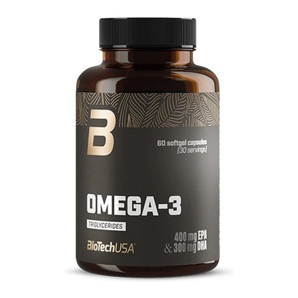 BioTechUSA Omega-3 Triglycerides Fish Oil Softgels 60 Softgels
