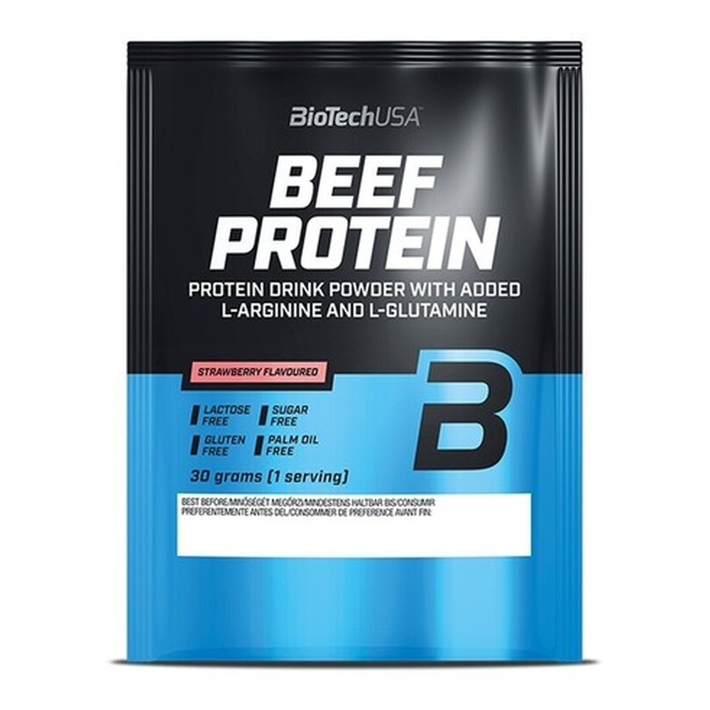 BioTechUSA Beef Protein Hydrolysed Beef Protein Strawberry 30g
