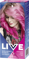 Schwarzkopf Live Ultra Brights Or Pastel Hair Colour Shocking Pink 93