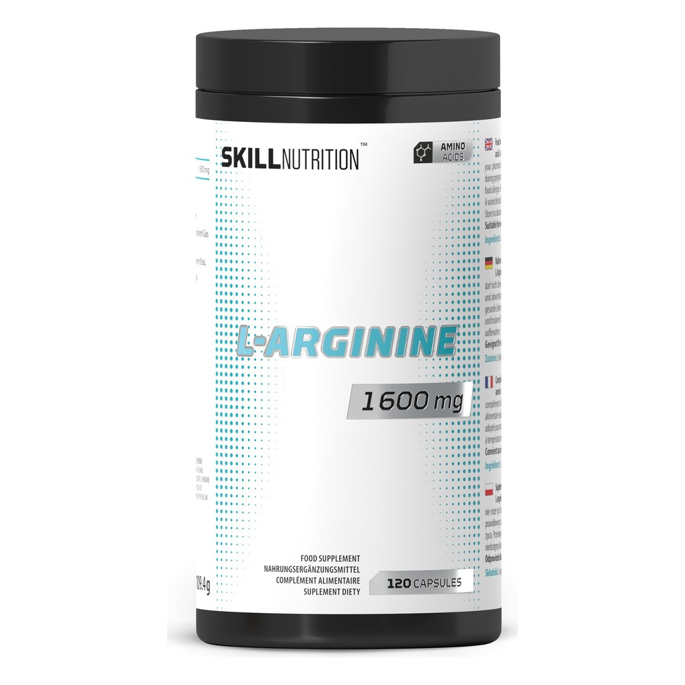 Skill Nutrition L-Arginine 1600mg 120 Vegan Capsules