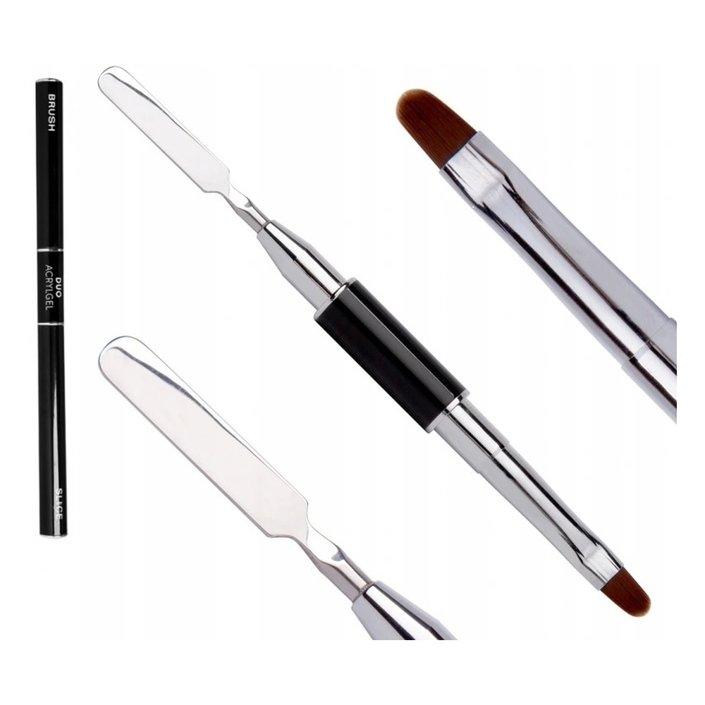 NeoNail Acrylgel Double Sided Brush with Spatula 1 Piece