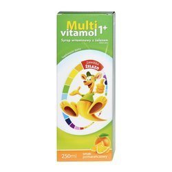Multivitamol 1+, vitamin syrup with iron, 250ml