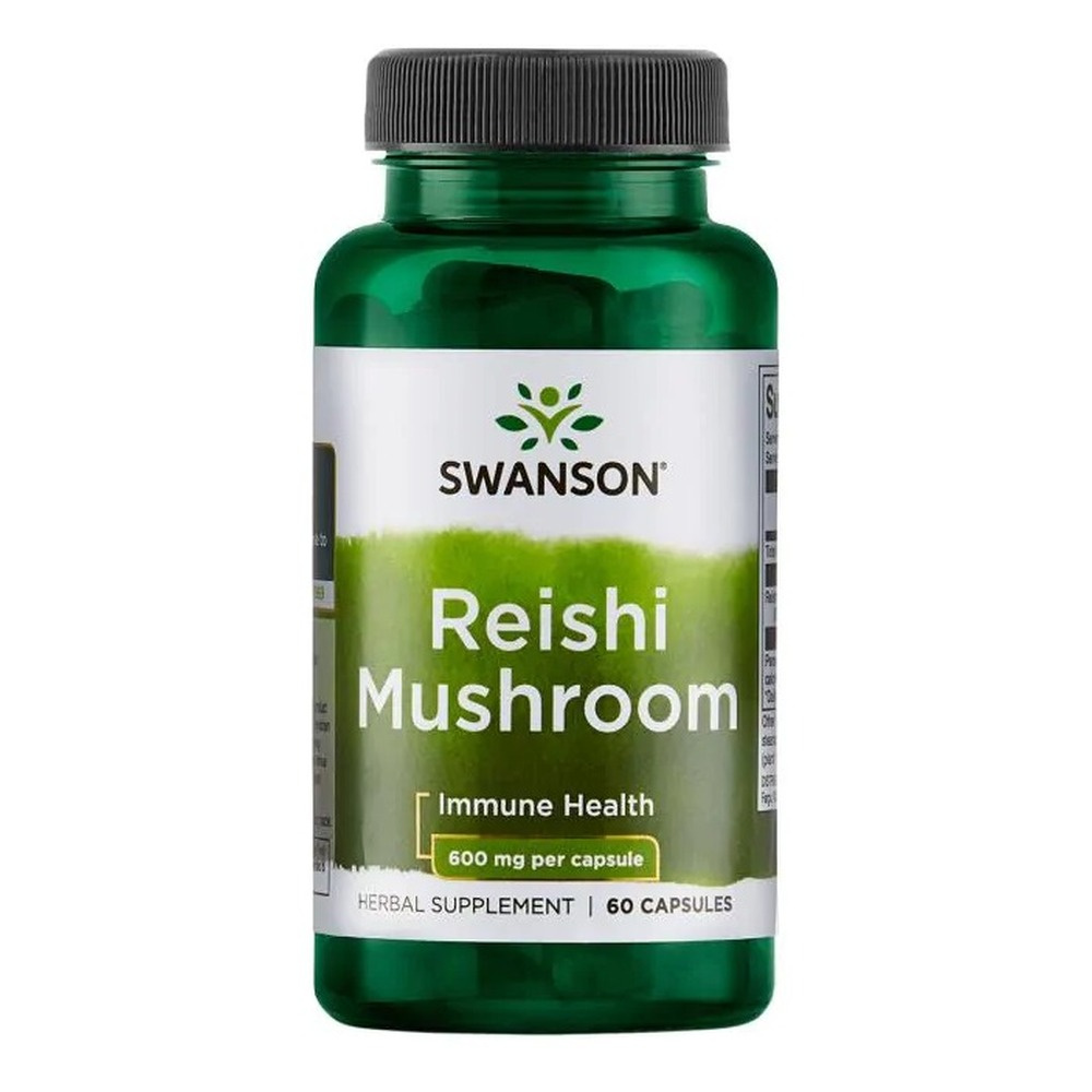 Swanson Reishi Mushroom 600mg 60 Capsules
