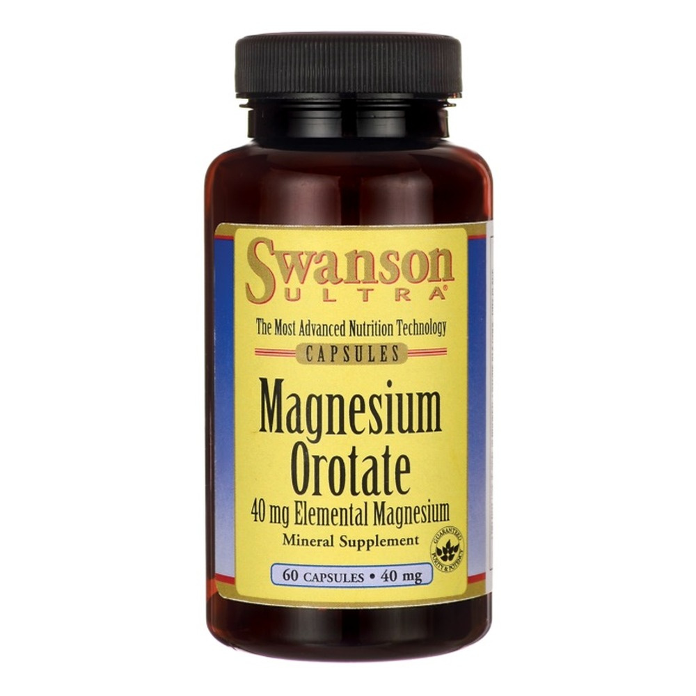 Swanson Magnesium Orotate 40mg 60 Capsules