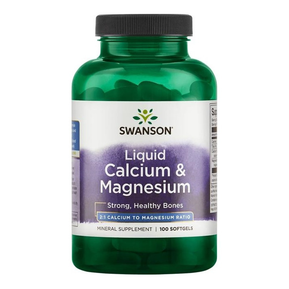 Swanson Liquid Calcium & Magnesium 100 Softgels