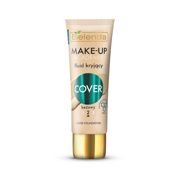 Bielenda Make-Up Academie Cover Fluid Covering No. 2 Beige for Oily and Combination Skin 30g