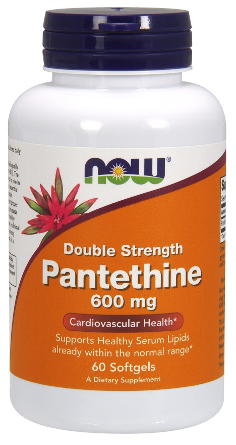 Now Foods Pantethine 600mg Double Strength 60 Capsules