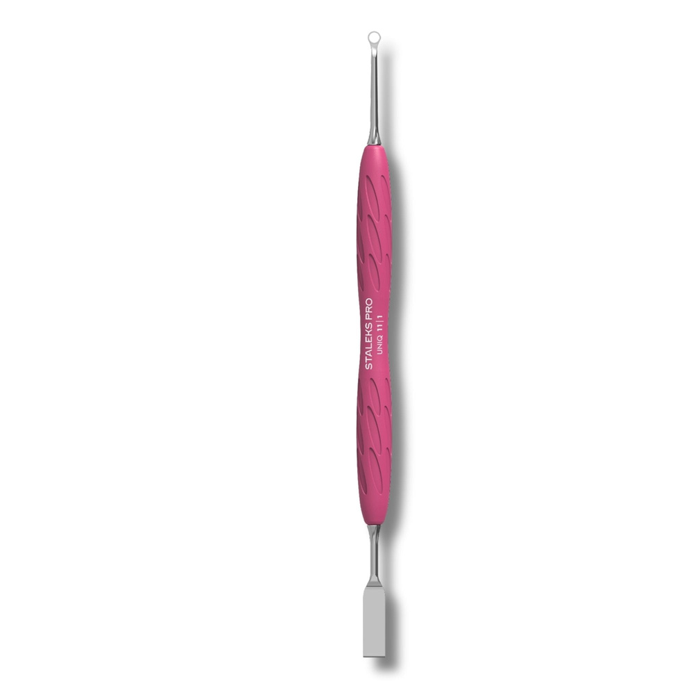Staleks Pro UNIQ 11 Type 1 Gummy Double‑Sided Manicure Pusher With Silicone Handle 1pc