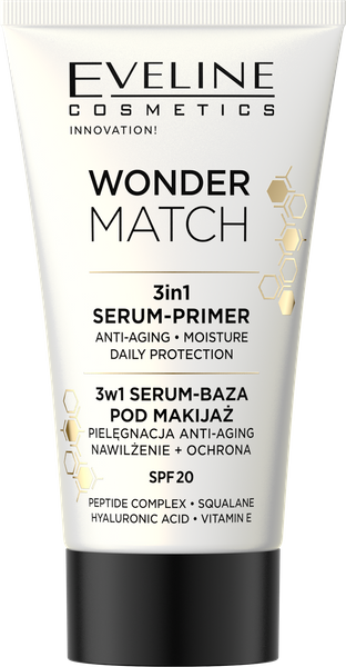Eveline Wonder Match SPF20 Serum-Makeup Base 3in1 30ml
