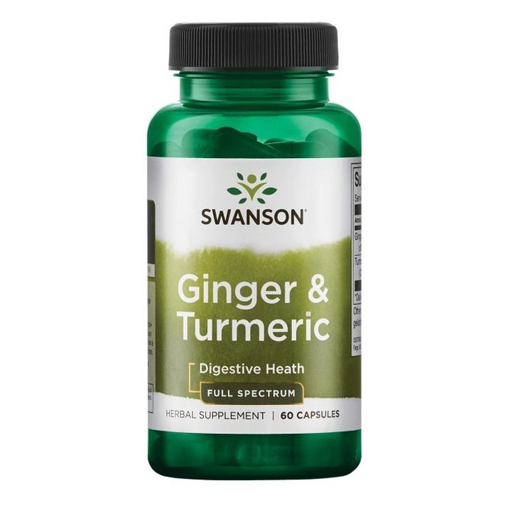 Swanson Ginger & Turmeric 60 Capsules