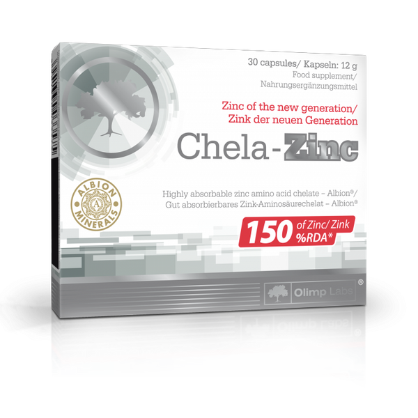 Olimp Chela-Zinc 150% of Highly Digestible Zinc 30 Capsules