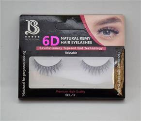 Star Beauty Professional Natural Eyelashes 6D Full Volume Soft Reusable SEL17