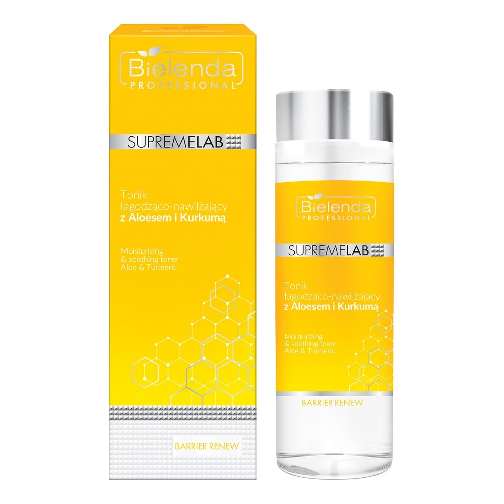 Bielenda Professional Supremelab Barrier Renew Soothing Moisturizing Face Tonic with Aloe and Turmeric 200ml