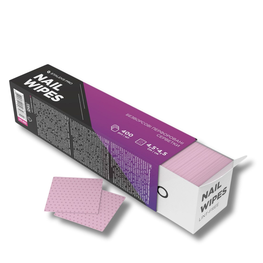 Staleks Pro Expert Perforated Lint-Free Wipes Professional Nail Care 400 pcs