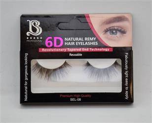 Star Beauty Professional Natural Eyelashes 6D Full Volume Soft Reusable SEL08
