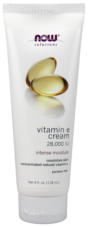 Now Foods Vitamin E Cream for Dry and Flaky Skin 118ml