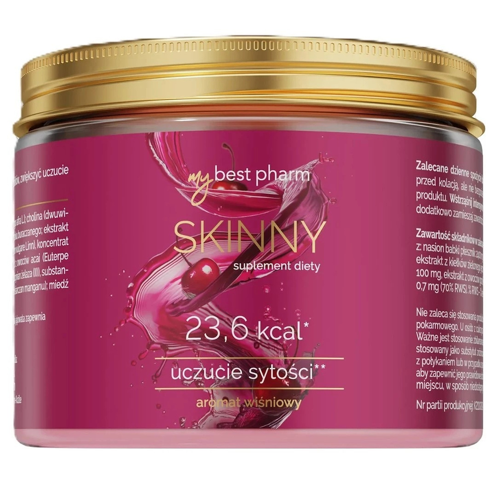 MyBestSkinny Dietary Supplement for Satiety 23.6 Kcal Cherry 222g