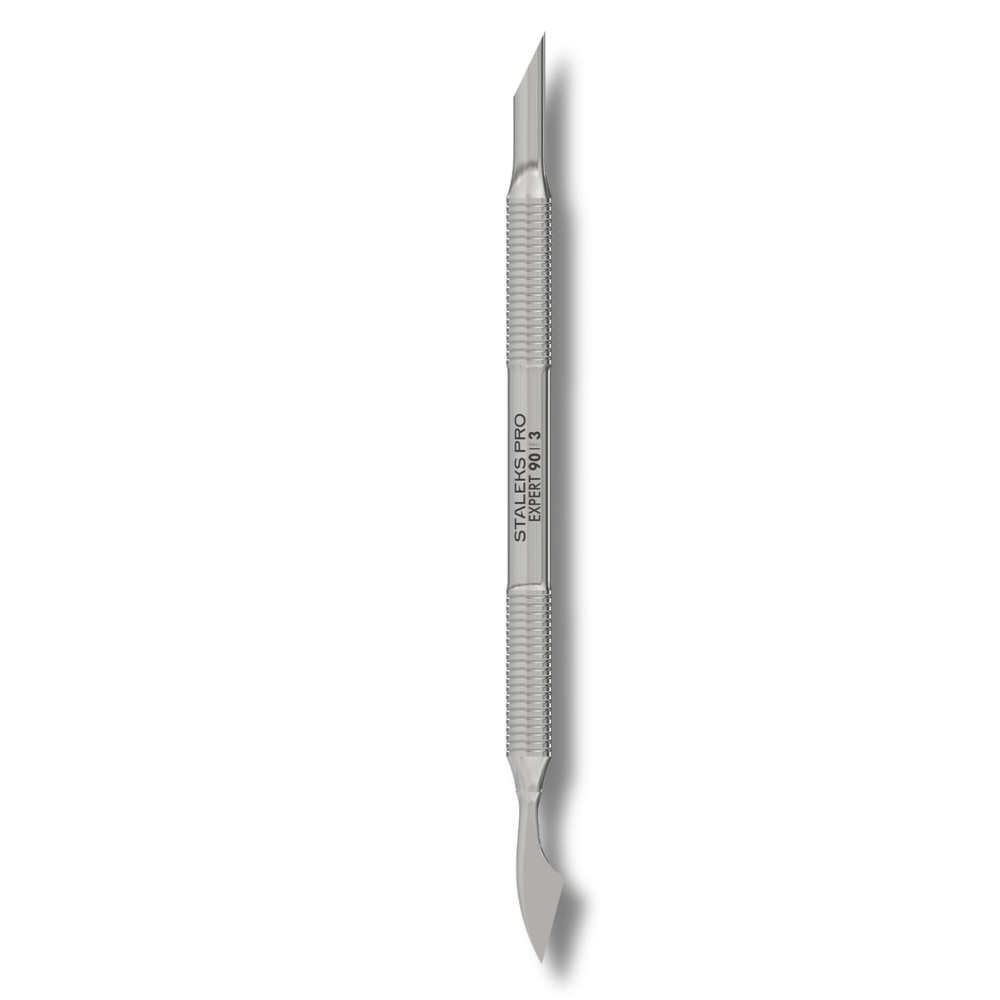 Staleks Pro Expert 90 Type 3 Manicure Pusher Slant Pusher And Hatchet Cleaner 139mm