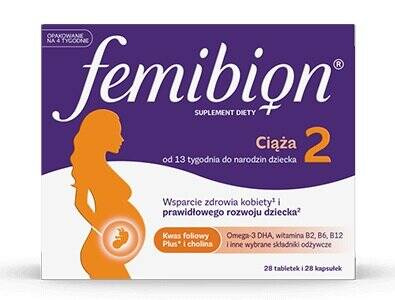 Femibion 2 Pregnancy, tablets + capsules, 28pcs + 28pcs