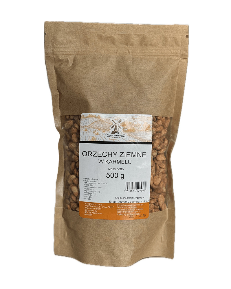 Młyn Kopytowa Peanuts in Caramel 500g