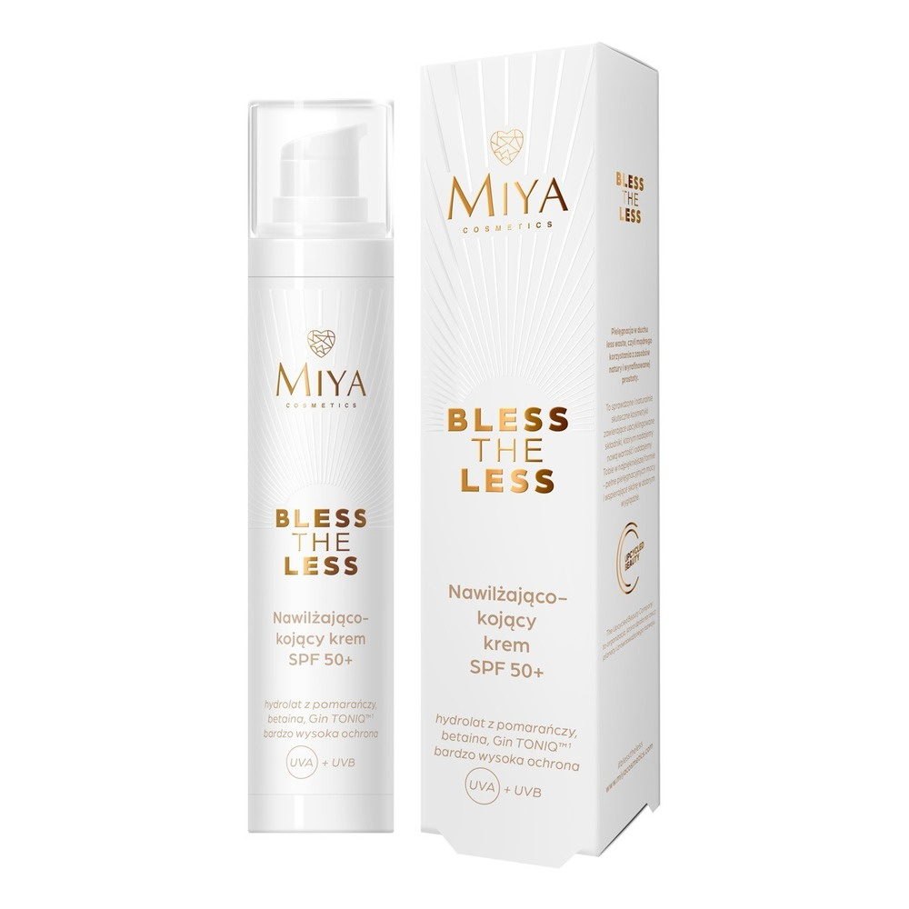 Miya Bless the Less Moisturising and Smoothing cream SPF50 50ml