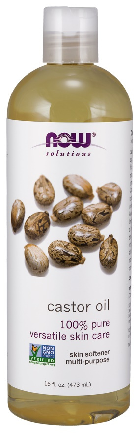 NOW Foods Castor Oil 100% Pure for Skin and Hair 473ml