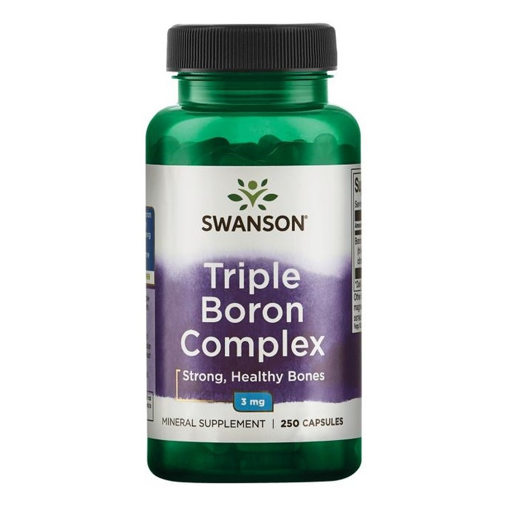 Swanson Triple Boron Complex 3mg Strong Bones Support 250 Capsules