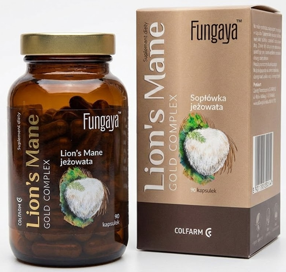 Colfarm Lion's Mane Gold Complex Supports Concentration and Vitality 90 Capsules