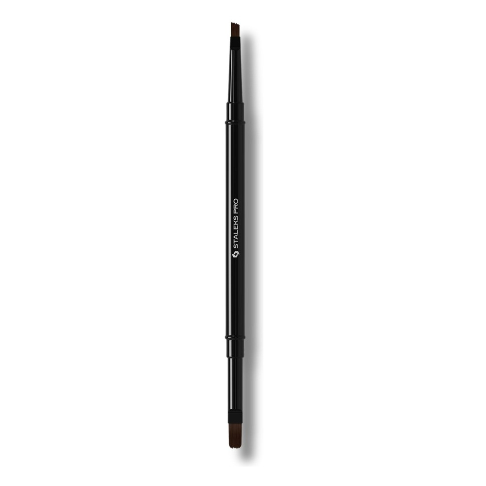 Staleks Pro Expert Double-Ended Gel Brush 11 mm And 7 mm For Gel Modelling And Strengthening 1pc