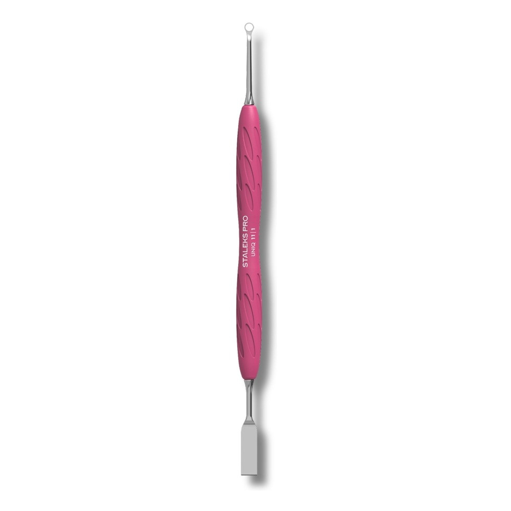 Staleks Pro UNIQ 11 Type 1 Gummy Double‑Sided Manicure Pusher With Silicone Handle 1pc