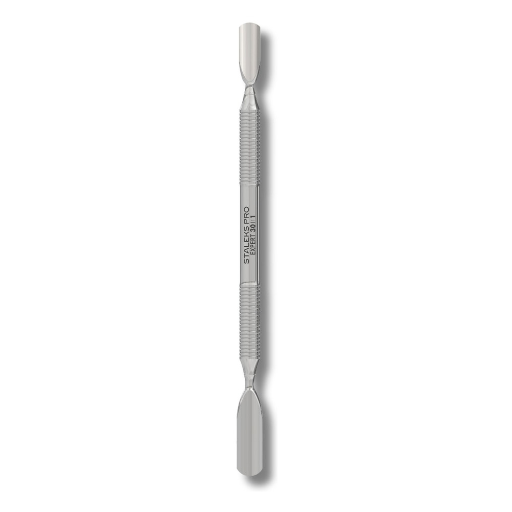 Staleks Pro Expert 30 Type 1 Manicure Pusher Rounded Wide And Narrow Dual-End 142mm