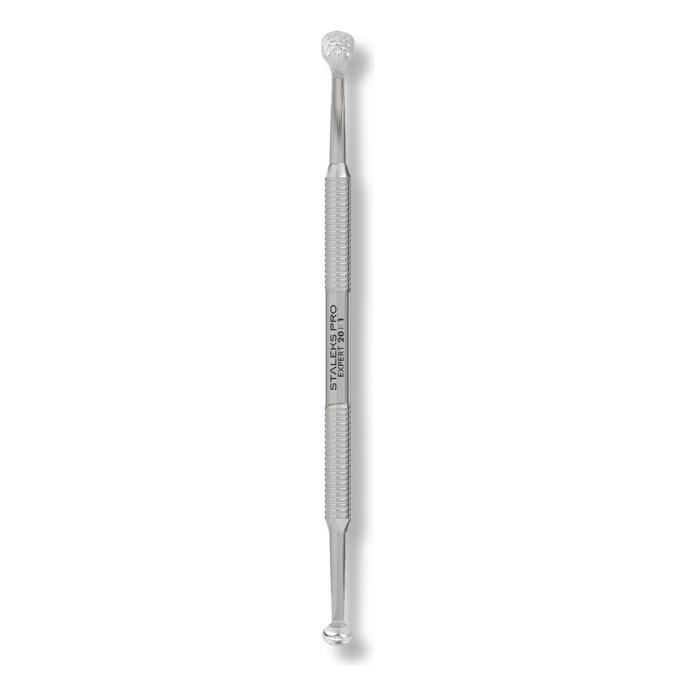 Staleks Pro Expert 20 Type 1 Cosmetology Double‑Ended Spoon Uno + Oval with 15 holes ZE-20/1