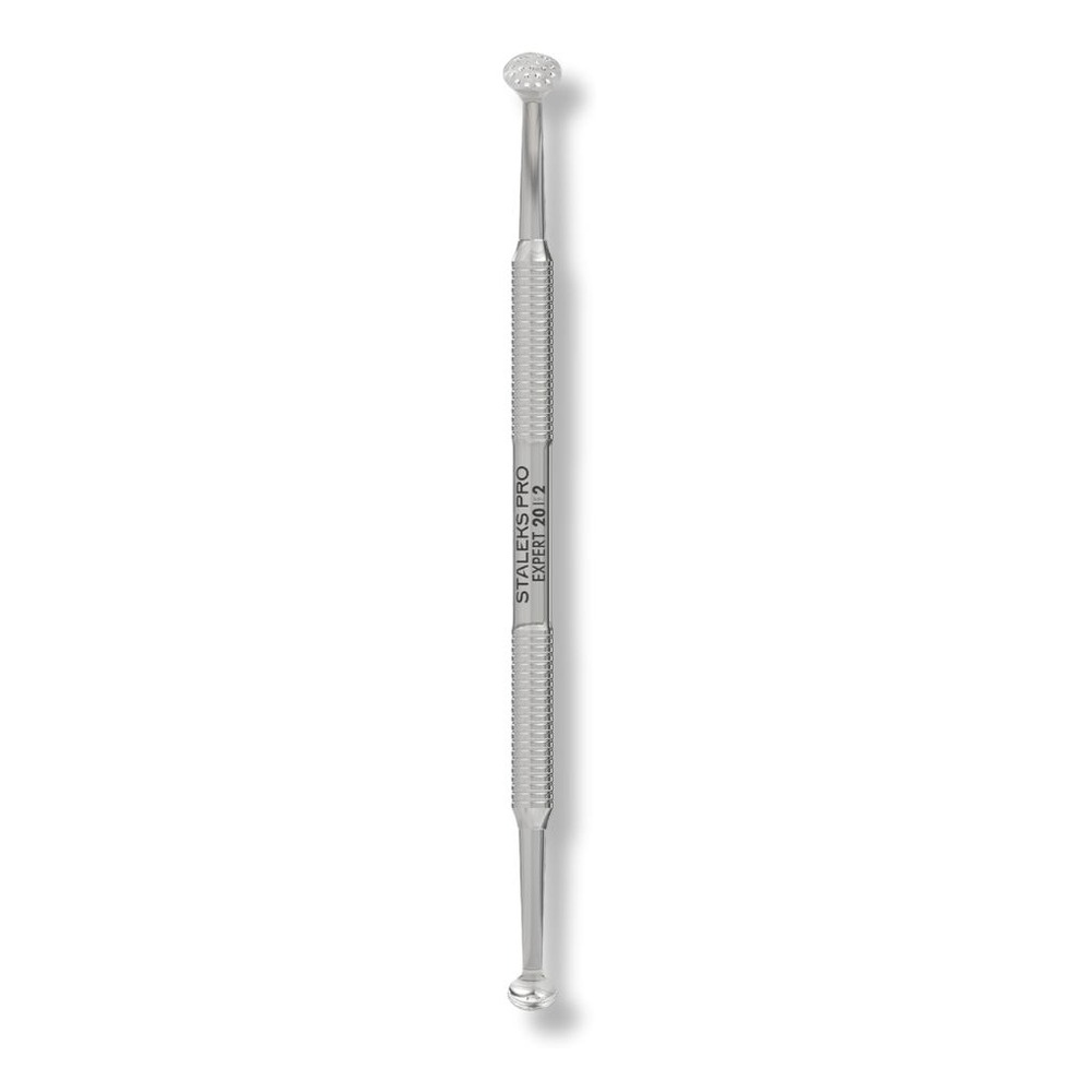 Staleks Pro Expert 20 Type 2 Cosmetology Double‑Ended Spoon Uno + Round with 19 holes ZE-20/2
