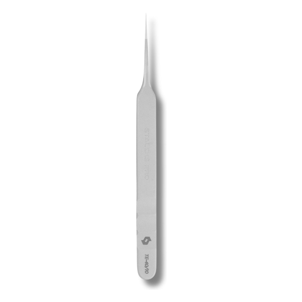 Staleks Pro Expert 40 Type 10 Eyelash Extension Tweezers Straight Tip 125mm