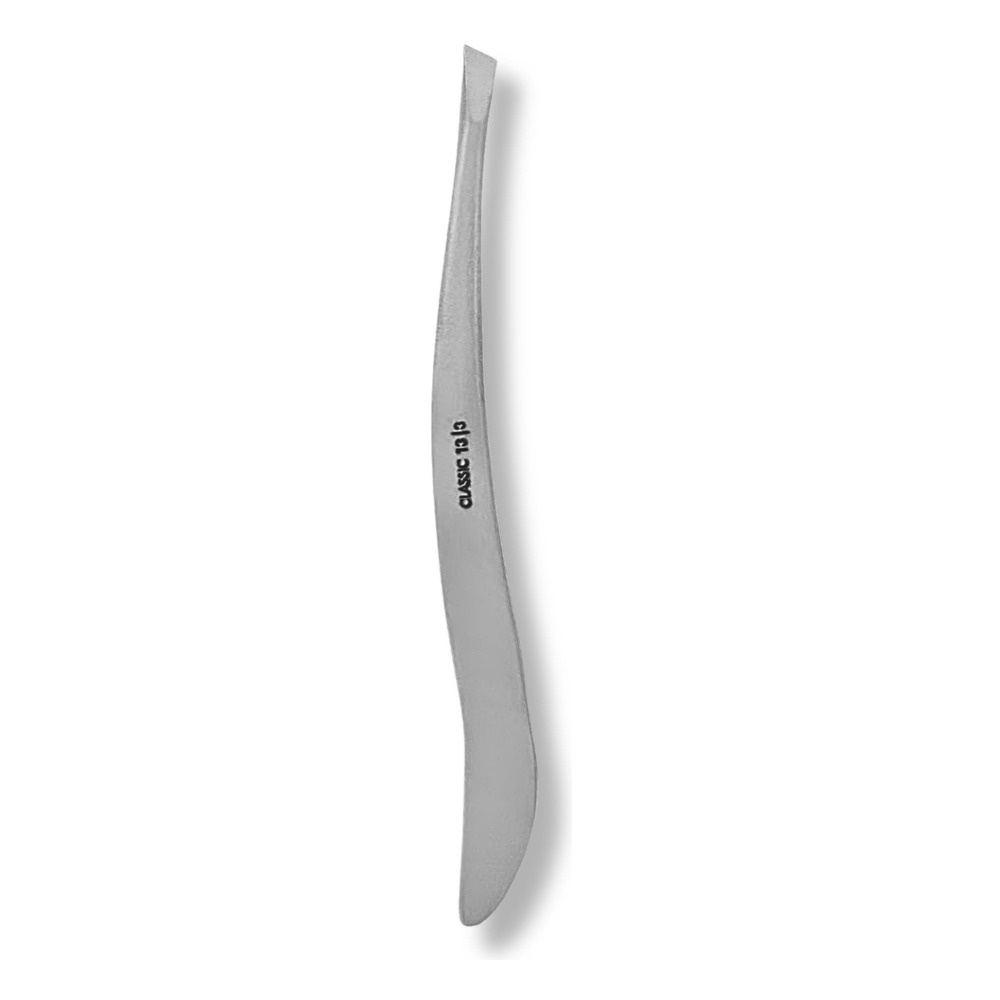 Staleks Classic 13 Type 3 Eyebrow Tweezers Wide Beveled Stainless Steel