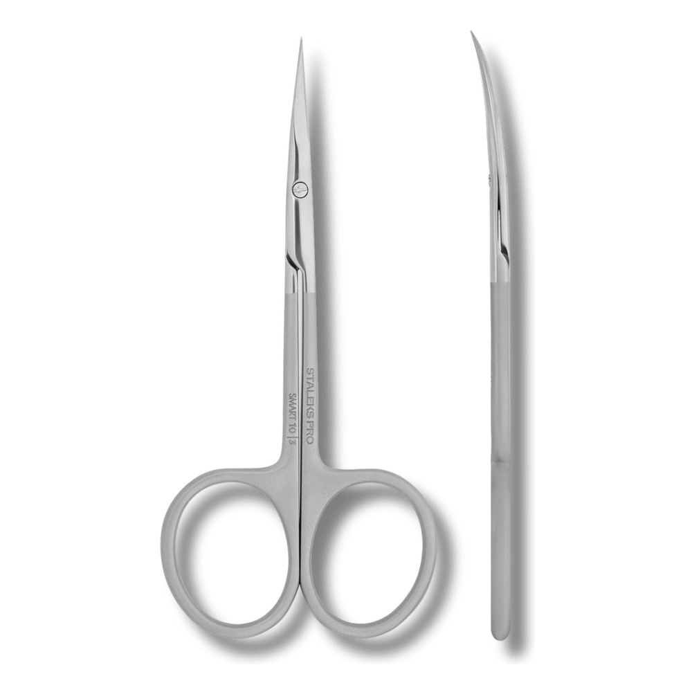 Staleks Pro Smart 10 Type 3 Professional Cuticle Scissors, Manicure Precision Tool 105mm
