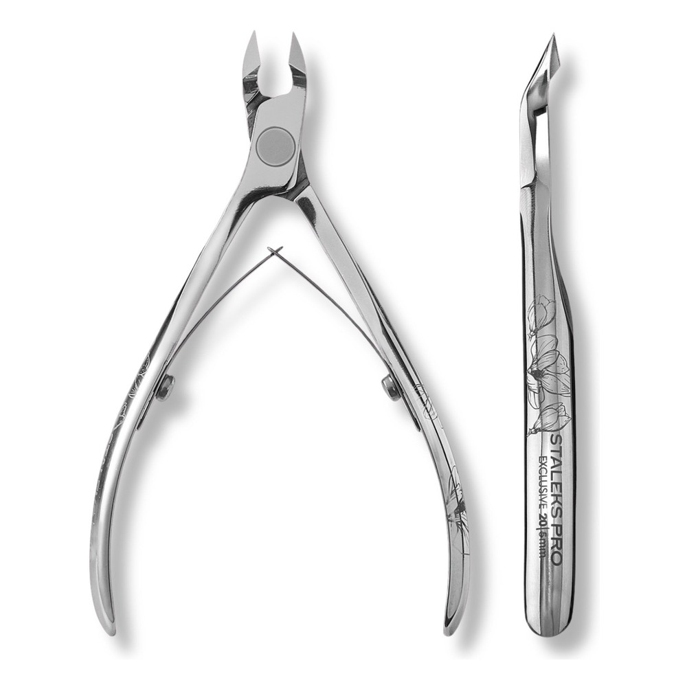 Staleks Pro Exclusive 20 Cuticle Nippers Magnolia Pattern NX-20-5m Cutting Length 5 mm
