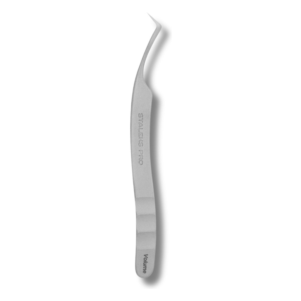 Staleks Pro Expert 41 Type 2 Eyelash Tweezers L-Shaped 40° 115mm