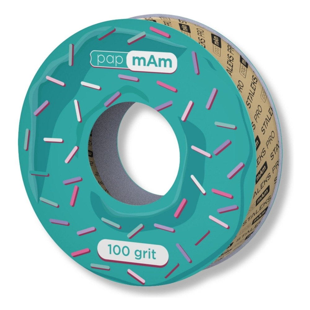 Staleks Pro Expert PapmAm White Disposable Abrasive Tape For Replaceable Plastic Case 100 Grit ATSC-100w 7 m