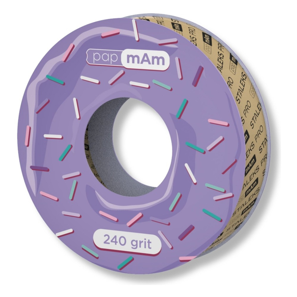 Staleks Pro Expert PapmAm White Disposable Abrasive Tape For Replaceable Plastic Case 240 Grit ATSC-240w 7 m
