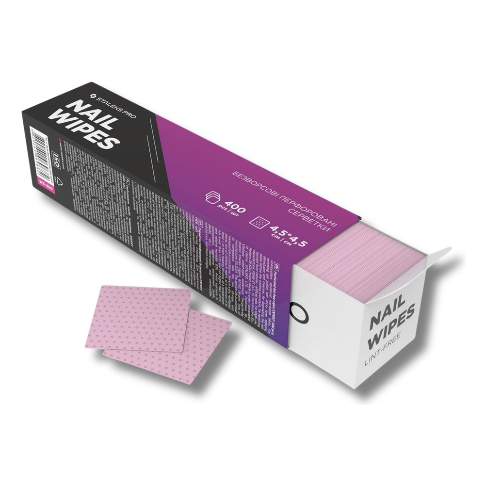 Staleks Pro Expert Perforated Lint-Free Wipes Professional Nail Care 400 pcs