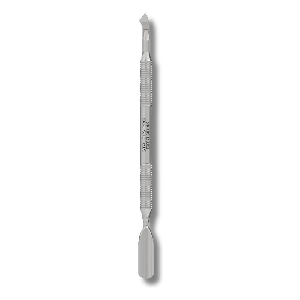 Staleks Pro Expert 30 Type 4.2 Manicure Pusher With Rounded Wide Pusher And Bent Blade 142mm