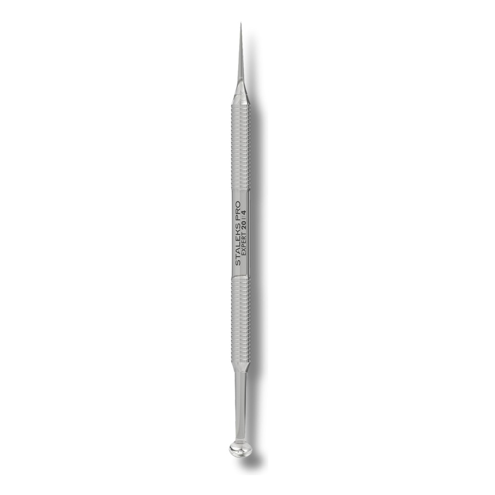Staleks Pro Expert 20 Type 4 Double Ended Skin Cleansing Tool Uno Spoon And Vidal Needle Straight 1pc